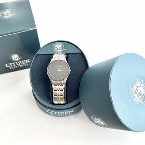 New Citizen Eco-Drive Men’s Sapphire Stainless Steel Watch